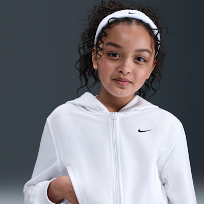 Nike Pro Fleece Older Kids' (Girls') Dri-FIT Full-Zip Hoodie. Nike AU